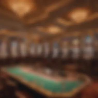 The Thrill of the Gaming Experience A vibrant gaming floor filled with slot machines and table games