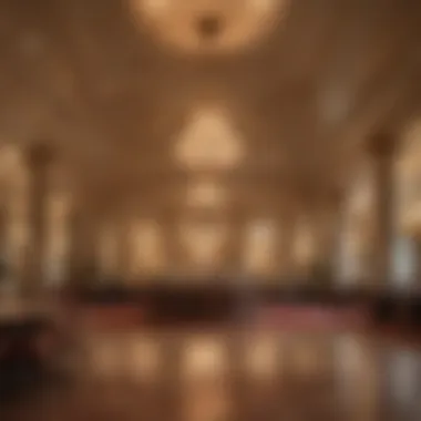 Elegance Inside Caesars Palace Luxurious interior design of the casino, highlighting elegant decor
