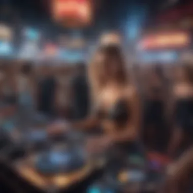 The Pulse of Las Vegas: DJ and Dance Culture A DJ spinning tracks in a crowded club