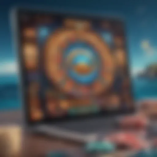 User interface of the Ocean Online Casino App showcasing vibrant graphics