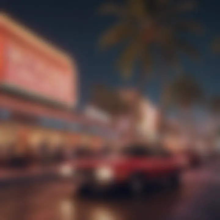 Vibrant nightlife scene at the Palms Hotel with exciting entertainment