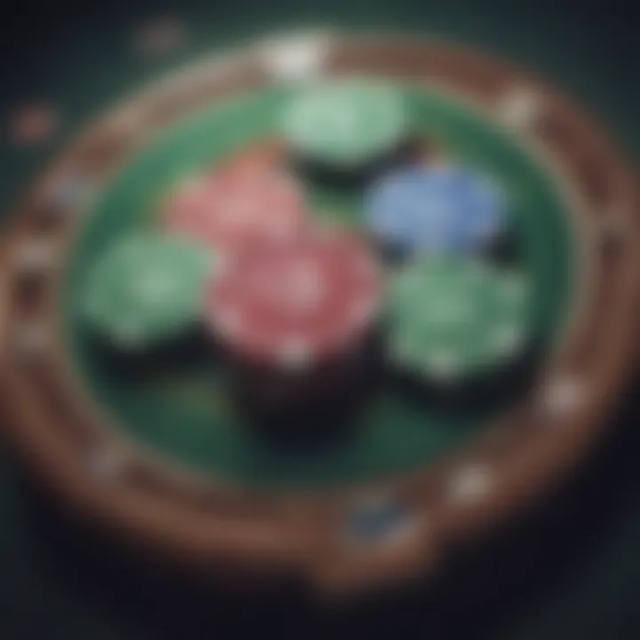 A close-up of poker chips symbolizing fun and interaction