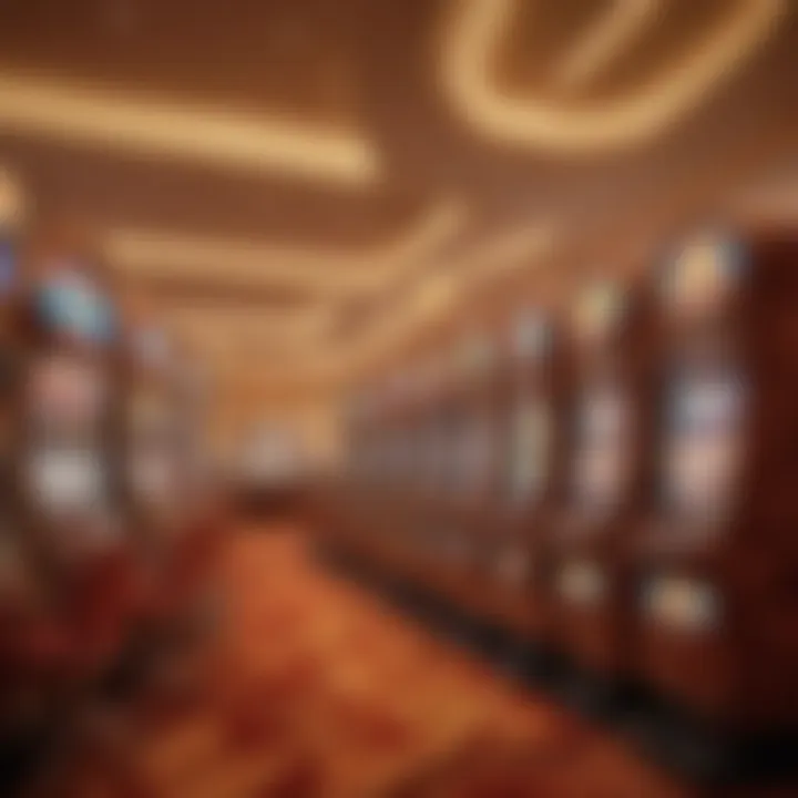 An elegant casino floor at Wynn Las Vegas filled with diverse slot machines