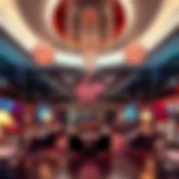 Luxurious lobby of Virgin Hotel Las Vegas