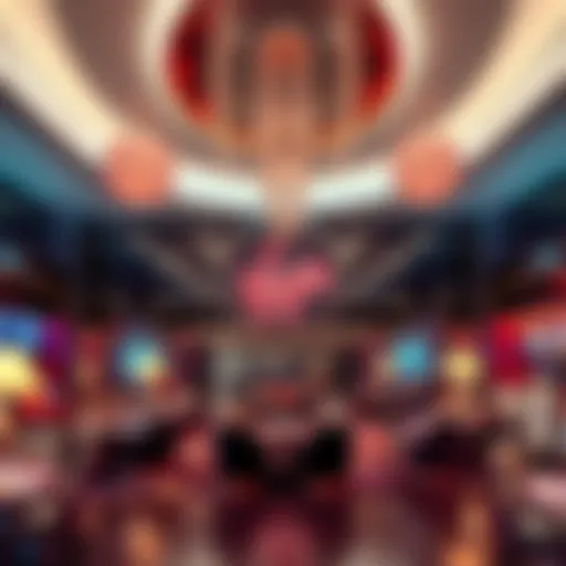 Luxurious lobby of Virgin Hotel Las Vegas