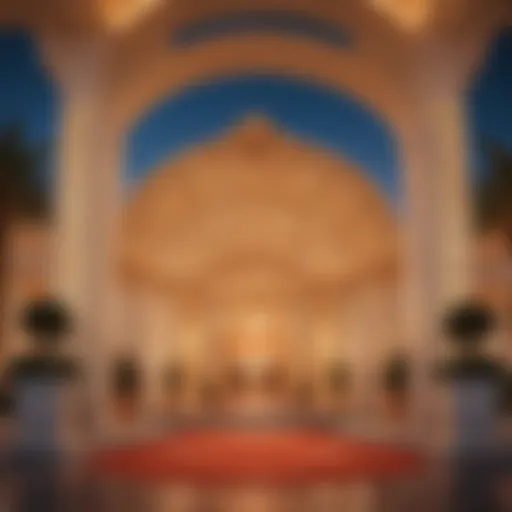 Wynn Resort entrance showcasing luxury