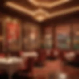 Elegant dining setup at Wynn Chinese showcasing traditional decor