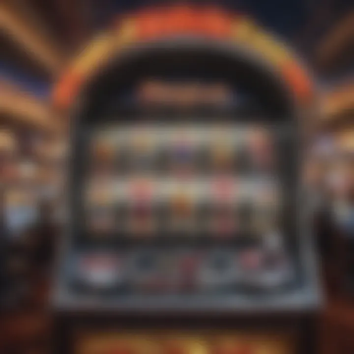 Slot machine showcasing big win at Hard Rock Casino