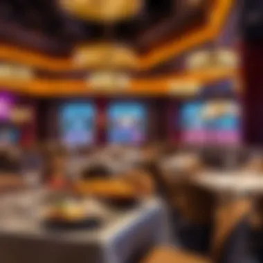Luxurious dining area showcasing culinary delights