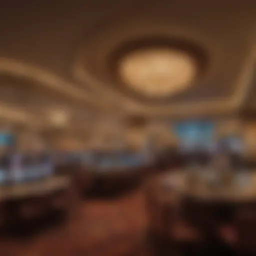 A panoramic view of Hollywood Casino West Virginia showcasing the sportsbook area