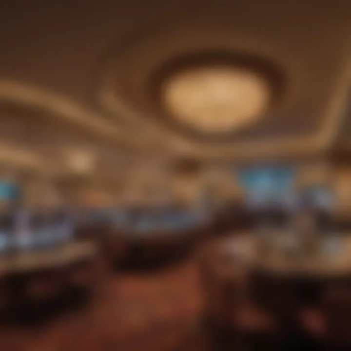 A panoramic view of Hollywood Casino West Virginia showcasing the sportsbook area