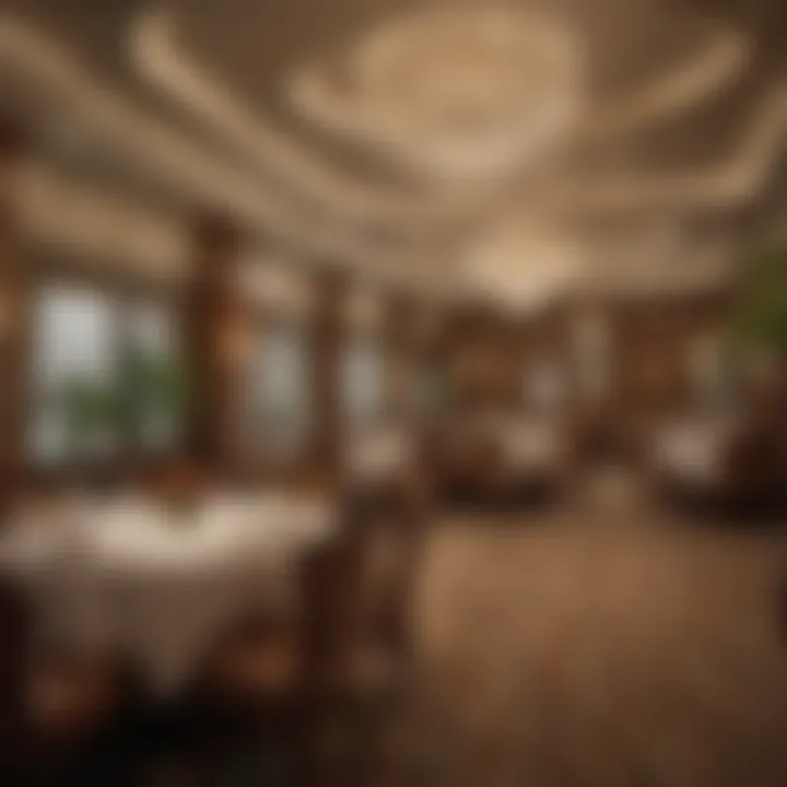 Luxurious amenities offered at the Horseshoe Hotel and Casino, featuring elegant dining and entertainment.