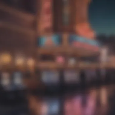 Vibrant Nightlife Surrounding Philadelphia Casinos Vibrant nightlife atmosphere around a casino