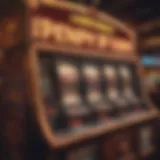 Vibrant penny slots machine in a Las Vegas casino