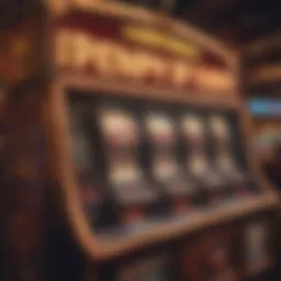 Vibrant penny slots machine in a Las Vegas casino