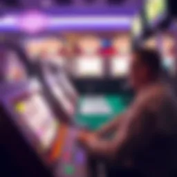 Dynamic gameplay of video blackjack highlighting strategy