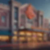 Exterior view of Mount Erie Casino showcasing its vibrant facade