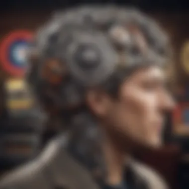 The Role of Psychology in Slot Machine Strategies A brain with gears symbolizing psychology in decision-making