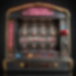 A luxurious dollar slot machine with vibrant graphics and a glowing jackpot display