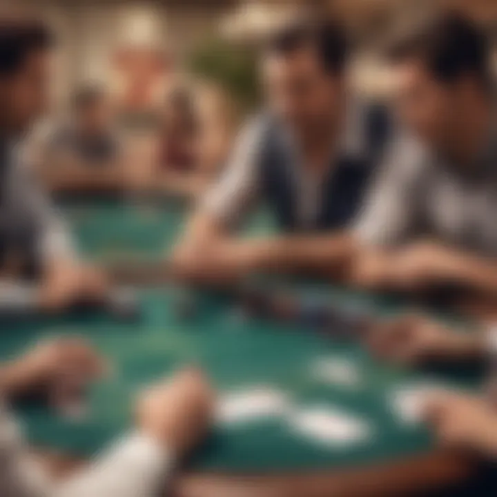An engaging session of Texas Hold'em with players in action
