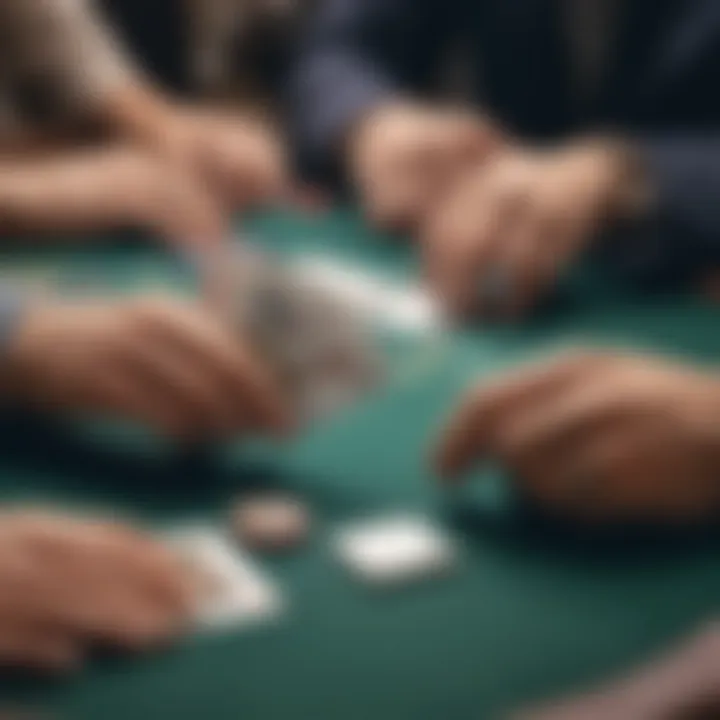 Close-up of a player strategizing during a game