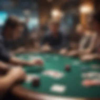 Exciting Poker Game in Progress Exciting poker game in progress