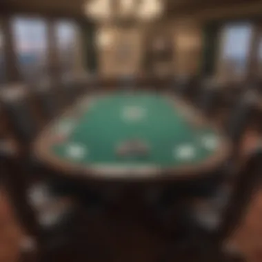 High-Stakes Poker Table Setup High-stakes poker table setup