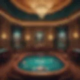Luxurious poker room at Atlantis Resort