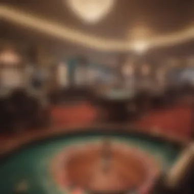 The Allure of Budget-Friendly Gaming A serene casino environment, highlighting the allure and excitement of gaming on a budget.