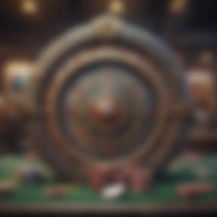 Graphic representation of security features in online gambling
