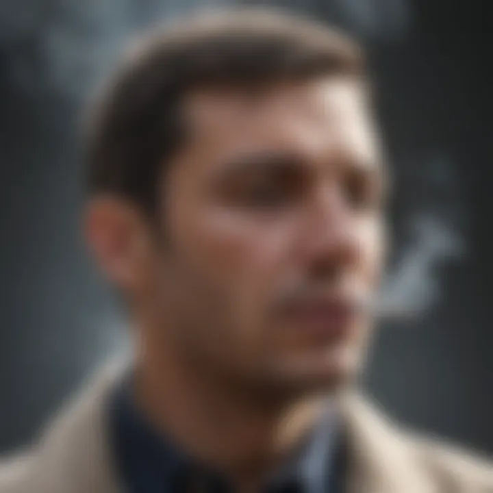 Infographic illustrating health effects of secondhand smoke