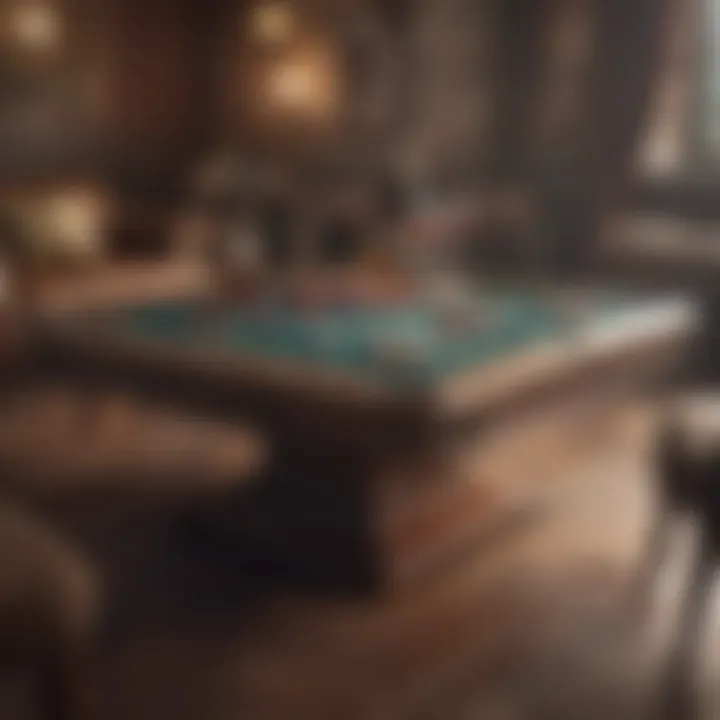 A modern gaming table with sophisticated design