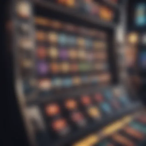 Detailed view of a modern casino machine showcasing its interface and buttons