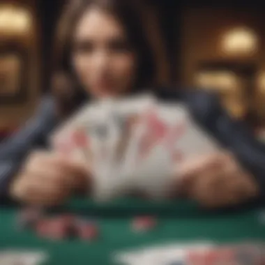 Psychological Tactics in Seven Card Poker Illustration of psychological tactics in gameplay