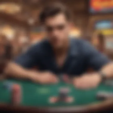 Psychological Factors in Gaming Decisions Illustration of psychological factors influencing gambling behavior