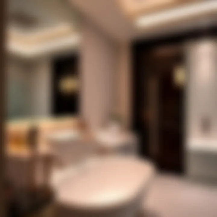 Elegant bathroom featuring premium amenities in a Palms suite