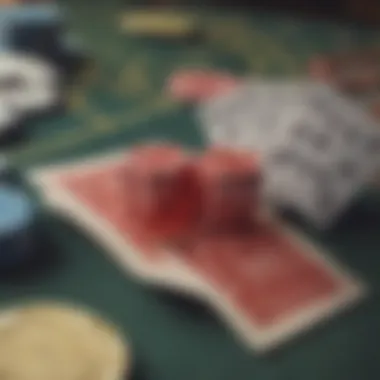 Effective Bankroll Management A close-up of casino chips and cards representing bankroll management