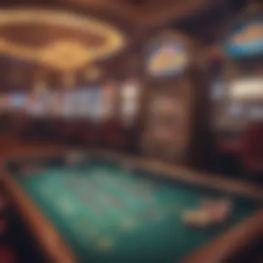 Diverse Casino Game Options A beautifully arranged table of various casino games