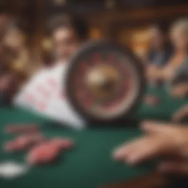 Responsible Gaming Practices in Online Blackjack A collage depicting responsible gaming practices in online gambling.