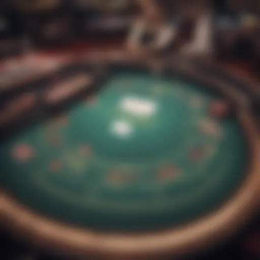 A virtual blackjack table with cards laid out.
