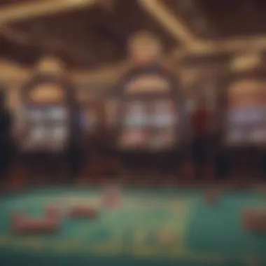 Modern Casino with Electronic Gaming An overview of a modern casino featuring electronic gaming options