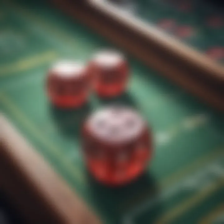 Graphical representation of strategies used in electronic craps gameplay