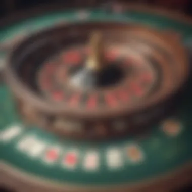 An intricate layout of a casino card table showcasing various game options