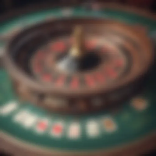 An intricate layout of a casino card table showcasing various game options