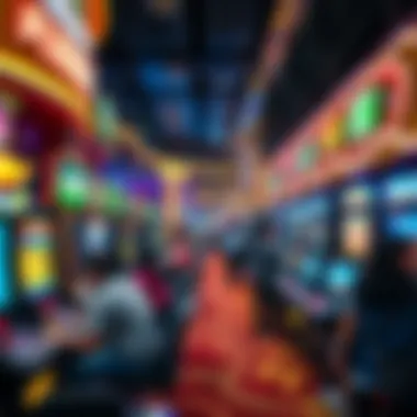 The Energy of Gaming in Hong Kong A bustling casino interior filled with diverse gaming options and engaged players