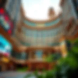 Exterior view of a prominent Hong Kong casino showcasing its architectural grandeur