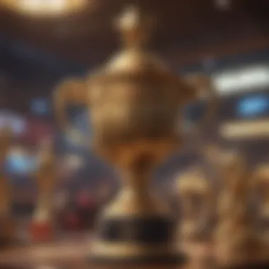 Trophy Representing Tournament Success and Prizes A trophy symbolizing tournament success and prizes