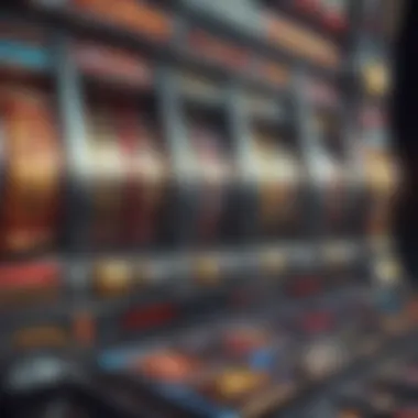 Digital Interface of Slot Machine Software A digital interface showcasing slot machine design and functionality