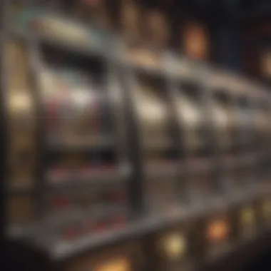 Intricate design of a dollar slot machine