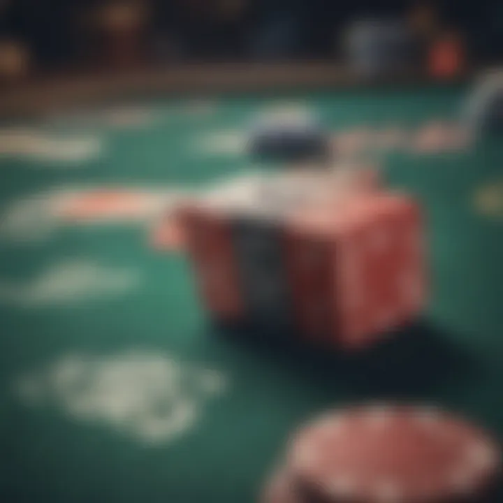 Close-up of a player’s screen during a play money game
